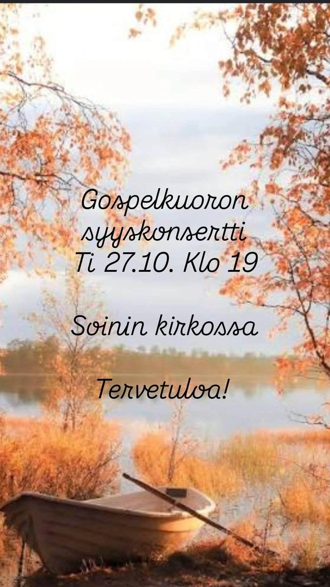 Gospelkuoron syyskonsertti